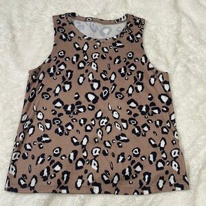 Leopard print tank top